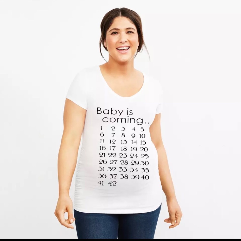Amazing Summer Funny Cartoon Print Maternity Tops - Picture 2 of 3